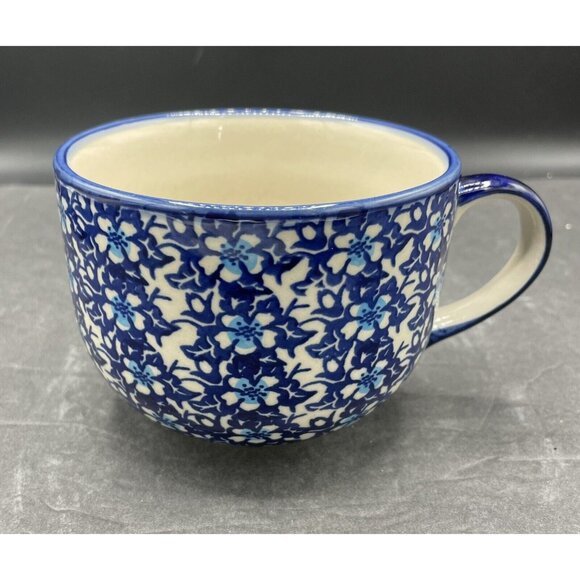 Bolestawcu Polish Pottery Mug Coffee Tea Made in Poland - Picture 1 of 6